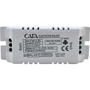 ELEKTRONİK BALAST 20 W (CATA)