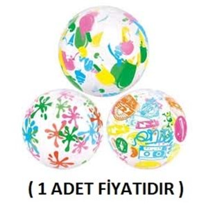 BESTWAY 51 CM BASKILI DENİZ & PLAJ TOPU 31036 ( 1 ADET FİYATIDIR )