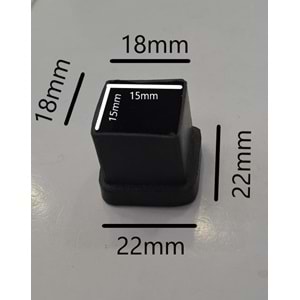 20x20 PLASTİK AYAK İÇTEN GEÇMELİ