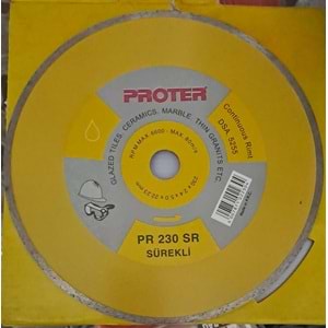 PROTER PR 230 SR SÜREKLİ ELMAS KESİCİ TESTERE ( 230 x 2.4 x 5.0 x 22.23 mm ) ( PROTER )