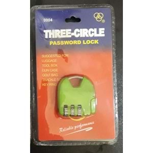 ŞİFRELİ MİNİ ASMA KİLİT 9904 ( TREE-CİRCLE )