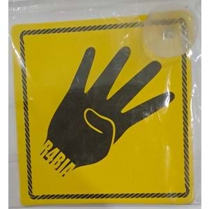 ARABA YAZISI (STİCKER) VANTUZLU ( 11 x 11 cm ) - R4BIA