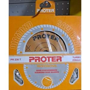 PROTER PR 230 T TURBO ELMAS KESİCİ TESTERE ( 230 x 2.4 x 7.0 x 22.23 mm ) ( PROTER )