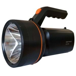 GOLD-POLİCE LED EL FENERİ ŞARJLI 10 W GP-2603 ( 21 cm )-( ÇAP 10.5 cm )