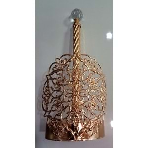 KRİSTAL BAŞLI METAL KAĞIT HAVLULUK - ALTIN SARISI