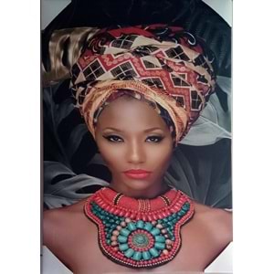 BEZ TABLO 43,5cmX63cm - ZENCİ KADIN 5