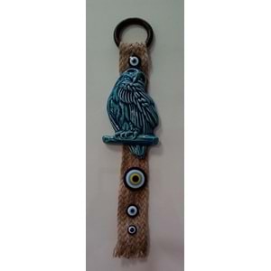 ORTA BOY ASKILI DUVAR SÜSÜ - BAYKUŞ ( h : 30 cm ) ( 1 ADET FİYATIDIR )