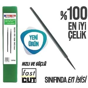 BAY-TEC MK0908 ÜÇGEN EĞE SLİM İNCE 8 mm ( 1 ADET FİYATIDIR )