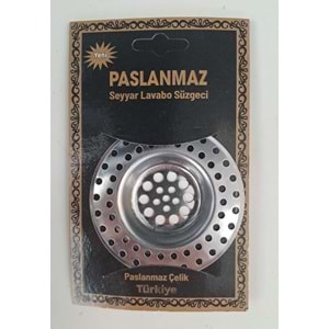 SEYYAR LAVABO SÜZGECİ METAL KÜÇÜK
