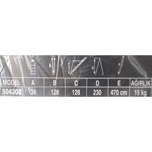 AKROBAT MERDİVEN 4,70 METRE & ÇOK AMAÇLI MERDİVEN 4,70 METRE