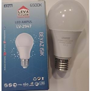 LEVA E27 DUY LED AMPUL 12 W 1320 LM BEYAZ IŞIK 6500K LV-2947