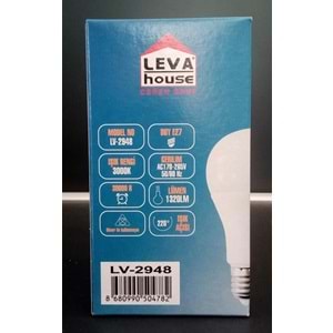 LEVA E27 DUY LED AMPUL 12 W 1320 LM SARI IŞIK
