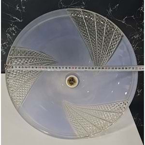 RENKLİ CAM AVİZE ( çap : 39cm )