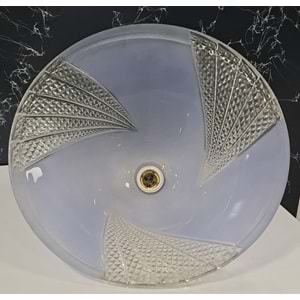 RENKLİ CAM AVİZE ( çap : 39cm )