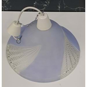 RENKLİ CAM AVİZE ( çap : 39cm )