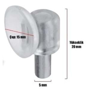 RAF PİMİ VANTUZLU NATUREL 5 MM