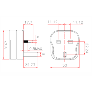KABLO UCUNA MONTE İNGİLİZ FİŞ - S.S145 - 13AMP - 250V - ( FITTED WITH 13 A FUSE )