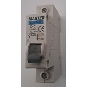 MASTER 40 AMPER C40 6000KA OTOMAT SİGORTA