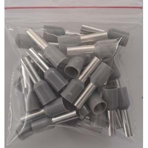 2,5 mm KABLO YÜZÜĞÜ İZOLELİ (40ADET) GRİ