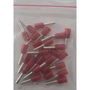 1,5 mm KABLO YÜZÜĞÜ İZOLELİ (26ADET) KIRMIZI