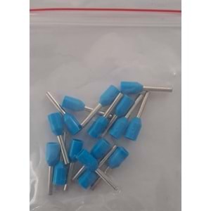 1 mm KABLO YÜZÜĞÜ İZOLELİ (16ADET) MAVİ