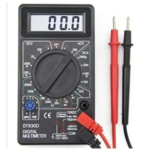 DİJİTAL AVOMETRE ( ÖLÇÜ ALETİ ) MULTIMETER DT830D