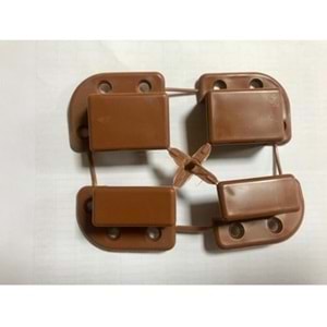 SİNEKLİK PABUCU ( AYAĞI ) 4 KÖŞE TAKIM AÇIK KAHVE ( 10 mm x 20 mm )