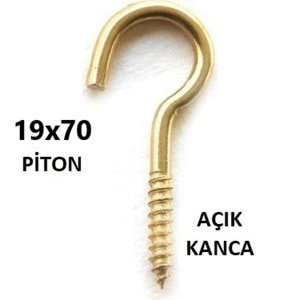 19 x 70 PİTON - AÇIK KANCA ( 1 ADET FİYATIDIR )