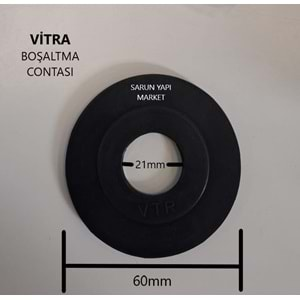 VİTRA - VTR - GÖMME REZERVUAR CONTASI (DIŞ ÇAP 60mm / İÇ ÇAP 21mm ) ÇİFT TARAF BOMBELİ