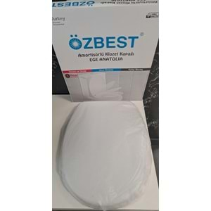 ÖZBEST EGE ANATOLİA (AMORTİSÖRLÜ) YAVAŞ KAPANAN KLOZET KAPAĞI ÜSTTEN MONTAJLI