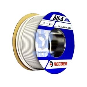 REÇBER TV KABLOSU RG6-U4 BEYAZ ANTEN KABLOSU ( 1 METRE FİYATIDIR )