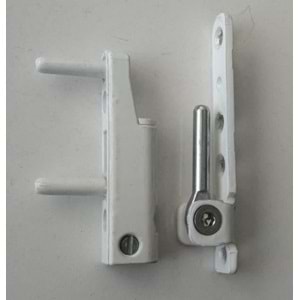 KALE ÇİFT AÇILIM ALT MENTEŞE ( KASA - KANAT ) TAKIMI BEYAZ