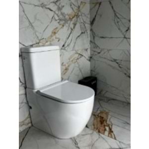 VİTRA NORM 501 DTD KLOZET + REZERVUAR - BEYAZ ( SERANİTA KAPAK + İÇ TAKIM DAHİL )