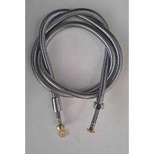 SPİRAL DUŞ HORTUMU LÜX ÇELİK ÖRGÜLÜ METAL SOMUNLU 150 - 170cm