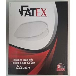 FATEX ELİZAN ( AKDENİZ ) ( 36,5 x 43,5 cm ) NORMAL KAPANAN PLASTİK KLOZET KAPAĞI