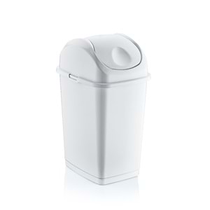 DÜNYA İTMELİ ÇÖP KOVASI SLIM 10 lt (09402) ( 240mm x 195mm x 365mm )