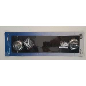 ERSİNLER CAM ETEJER - ETAJER ( 40x8cm ) - VAKUMLU AMBALAJ - SİYAH CAM