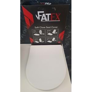 FATEX SEDEF SOFT ( 36 x 45 cm ) YAVAŞ KAPANAN PLASTİK KLOZET KAPAĞI