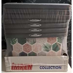 İMREN KOMİDİN SİYAH DESENLİ ( 4 ÇEKMECELİ )