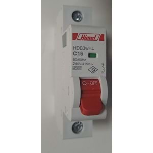 HİMEL 16 AMPER 1XC16 4,5KA OTOMAT SİGORTA