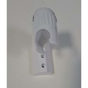 DUŞ MAFSALI - PLASTİK HAREKETLİ ÇIT ÇITLI BEYAZ L TİPİ