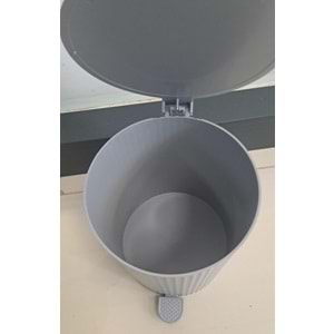 ÖZHAVAN ESTE PEDALLI ÇÖP KOVASI 8 LT GRİ ( KOD : 140 )