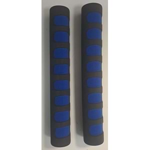 BİSİKLET ELCİK KILIFI SÜNGER ( MAVİ - SİYAH ) (1 ÇİFT )