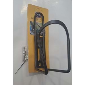 BİSİKLET MATARA KAFESİ ALÜMİNYUM - BİSİKLET SULUĞU ( SİYAH )