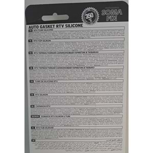 SOMAFİX RTV YÜKSEK ISI SİLİKONU SIVI CONTA 50 ML (GRİ) S58