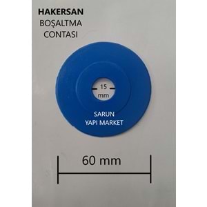 HAKERSAN - REZERVUAR İÇ TAKIM CONTASI (DIŞ ÇAP 60mm / İÇ ÇAP 15mm ) ÇİFT TARAF BOMBELİ