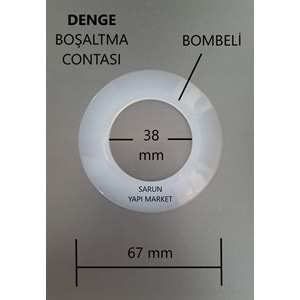 DENGE - İPLİ KLAPE GÖMME REZERVUAR İÇ TAKIM CONTASI (DIŞ ÇAP 67mm / İÇ ÇAP 38mm) BOMBELİ