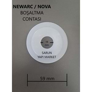 NEWARC / NOVA - GÖMME REZERVUAR İÇ TAKIM CONTASI (DIŞ ÇAP 59mm / İÇ ÇAP 18mm ) TEK TARAF BOMBELİ
