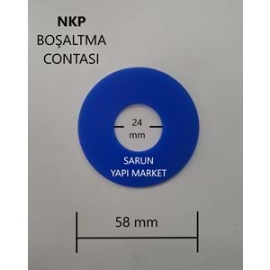 NKP - GÖMME REZERVUAR İÇ TAKIM CONTASI (DIŞ ÇAP 58mm / İÇ ÇAP 24mm ) MAVİ