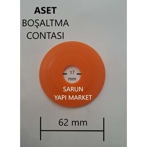 ASET - GÖMME REZERVUAR GOLD İÇ TAKIM CONTASI (DIŞ ÇAP 62mm / İÇ ÇAP 17mm )